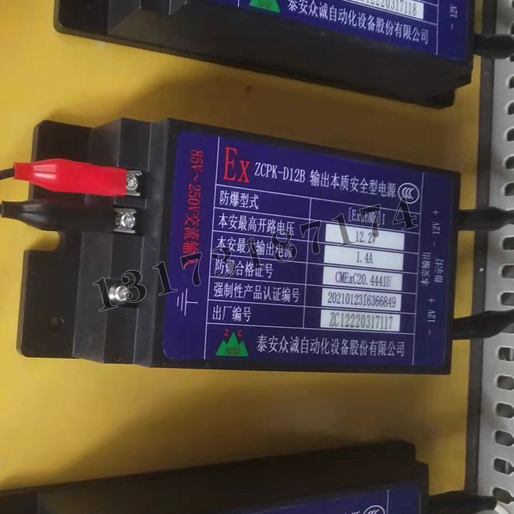 ZCPK-D12B輸出本質安全型電源|泰安眾誠自動化設備股份有限公司